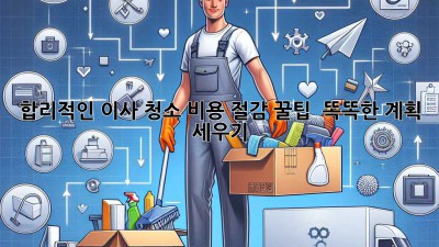 합리적인 이사 청소 비용 절감 꿀팁🍯 & 똑똑한 계획 세우기 💡